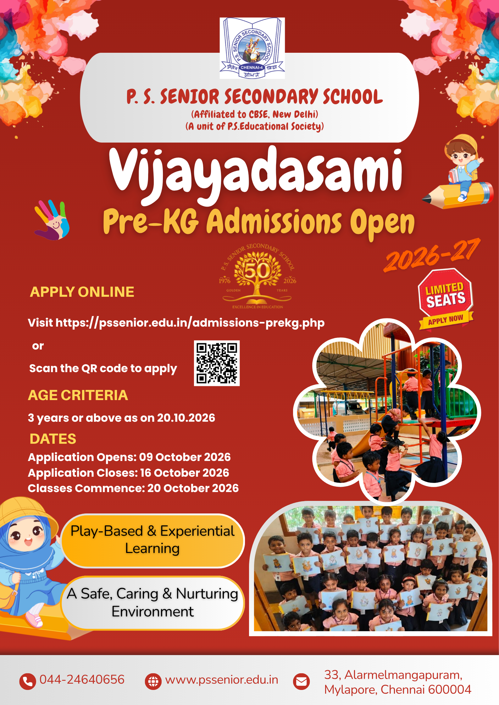 Vijayadasami Pre-KG Admissions